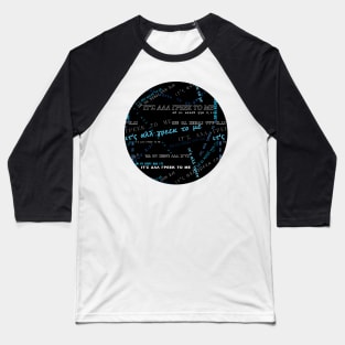 It's all Greek to me PATTERN # Blue On Black * ΙΤ'Σ ΑΛΛ ΓΡΕΕΚ ΤΟ ΜΕ circle Baseball T-Shirt